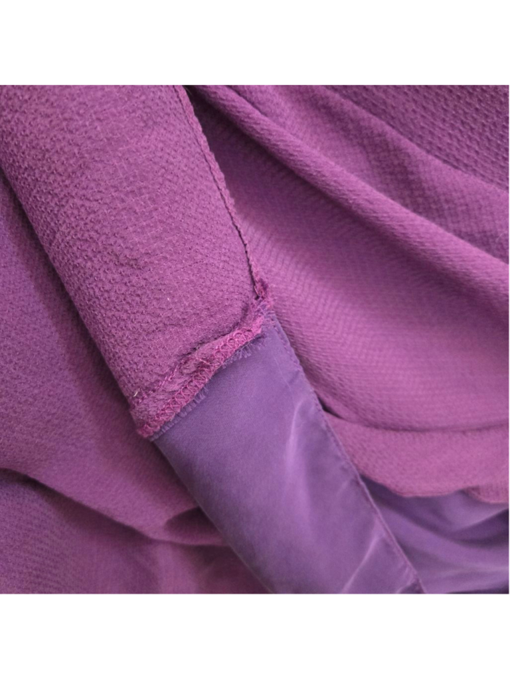 CAROLINA HERRERA Purple Ruffle Maxi Dress Size 6 - Picture 6 of 7